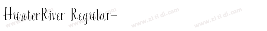 HunterRiver Regular字体转换